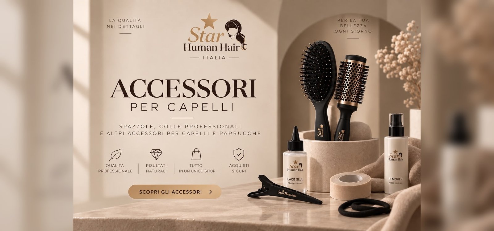 Accessori professionali per capelli e parrucche Star Human Hair Italia