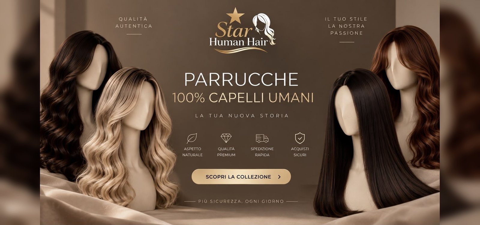 Parrucche 100% capelli umani Star Human Hair Italia